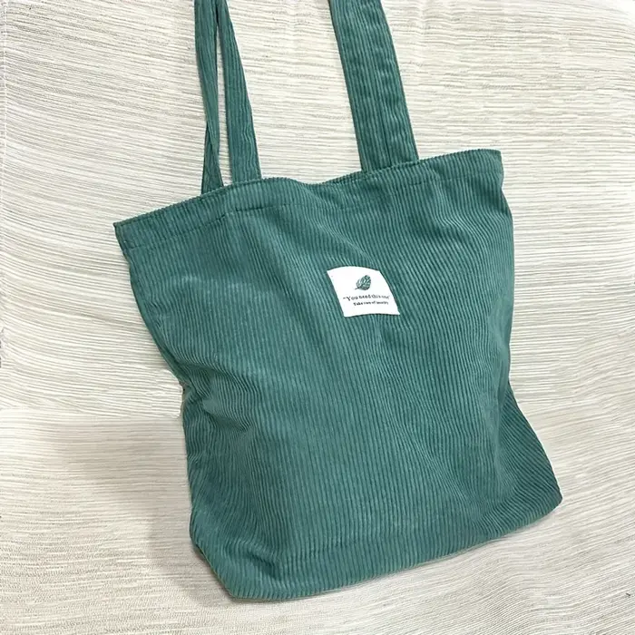 Sac cabas en velours côtelé pour femme JIOMAY 2025 – Sac fourre-tout élégant et durable