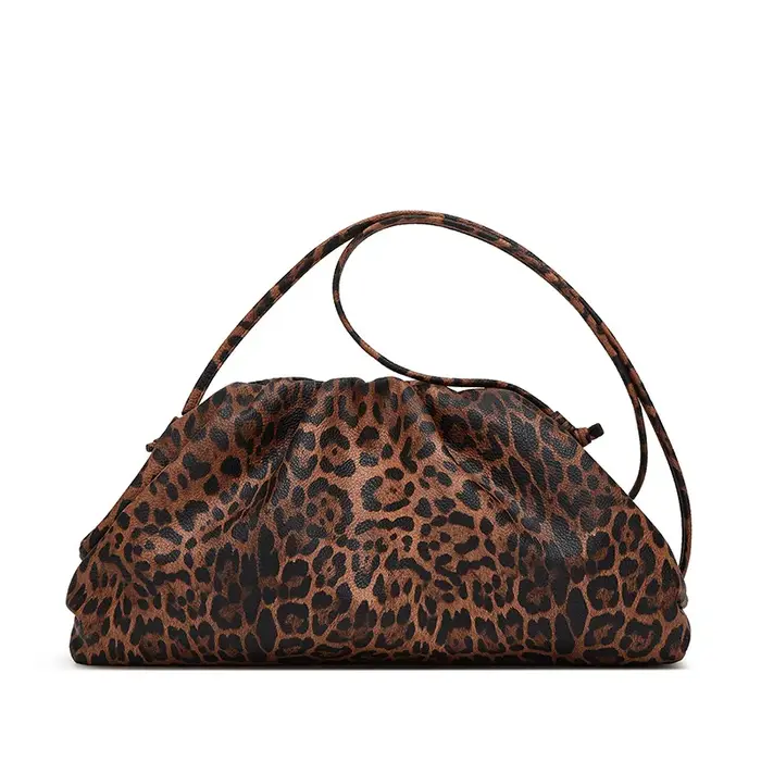 Sac nuage léopard plissé