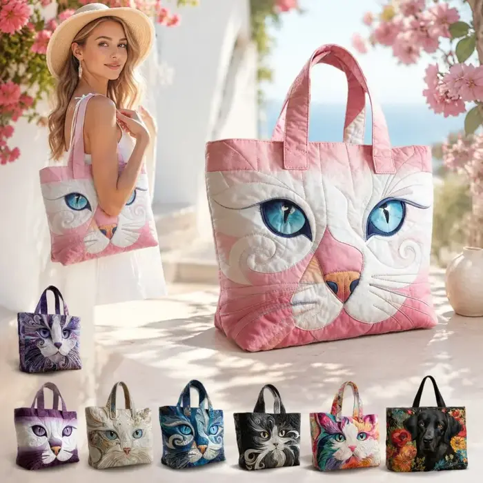 Sac fourre-tout matelassé vintage pour femme