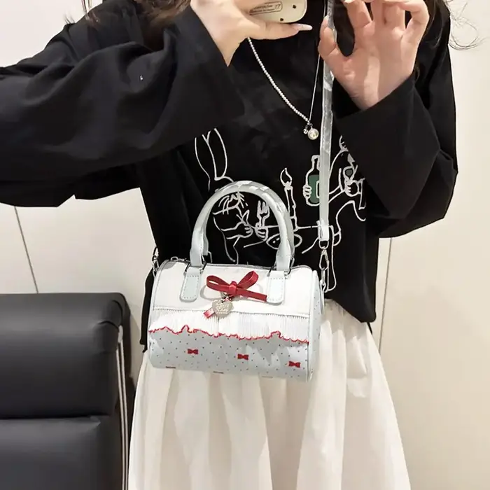 Sac à main à pois pour femmes