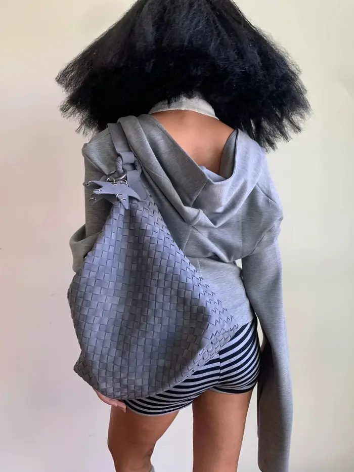 Sac à main à bandoulière en velours côtelé pour femmes