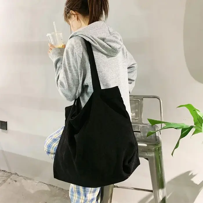 Sac à main en velours côtelé pour femmes