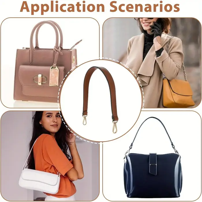 Sangle de sac à bandoulière en cuir noir