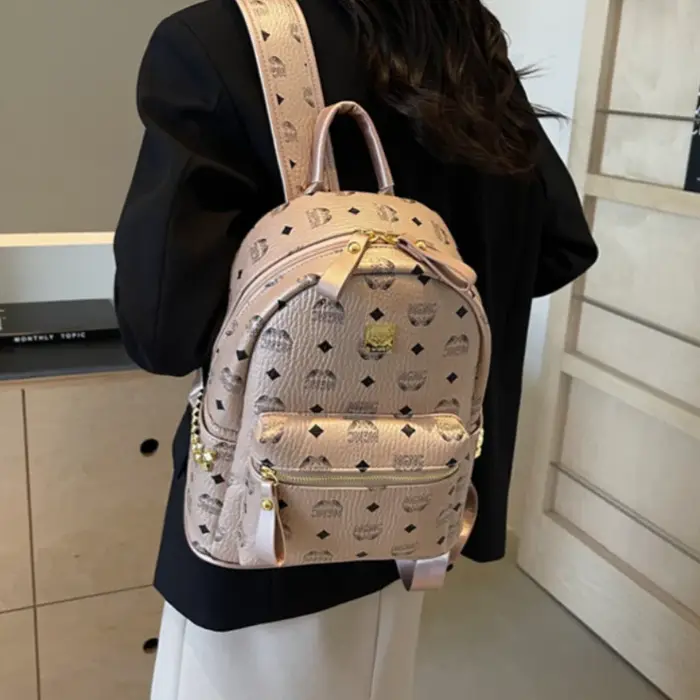 Sac à dos imprimé rétro pour femmes