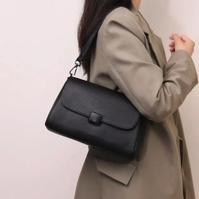 Sac fourre-tout en cuir véritable pour femmes