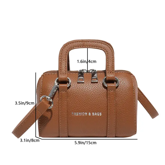 Marque Boston Sac à Main couleur unie en cuir Pu épaule bandoulière Mini Sac de téléphone dames mode jour pochette
