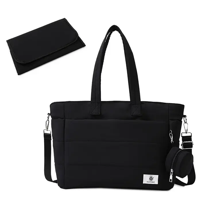Sac pour femmes couleur unie sac fourre-tout trajet collège rembourré sac à bandoulière loisirs Simple femme sacs à