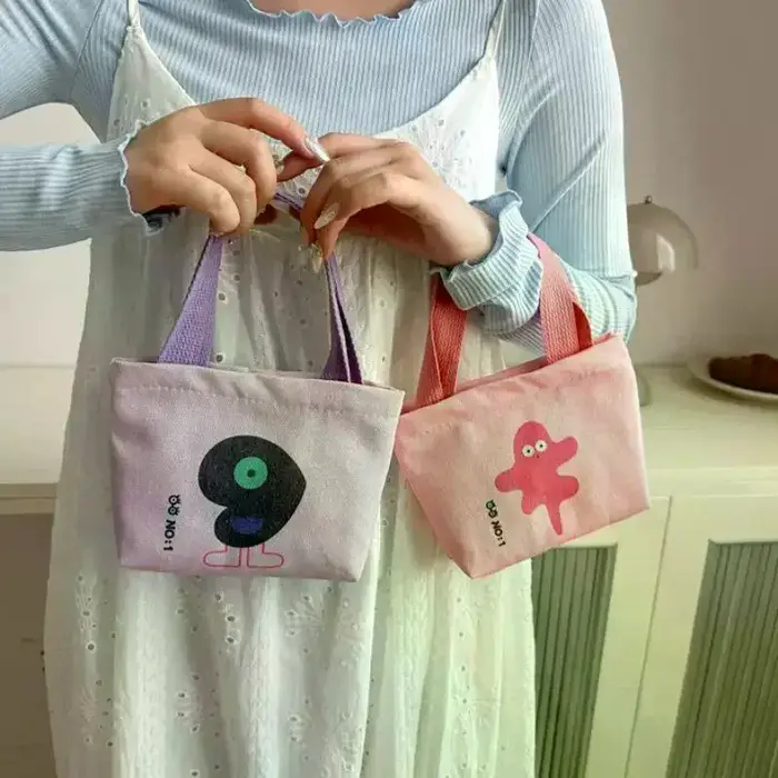 Sac à main en toile mini style coréen pour femmes
