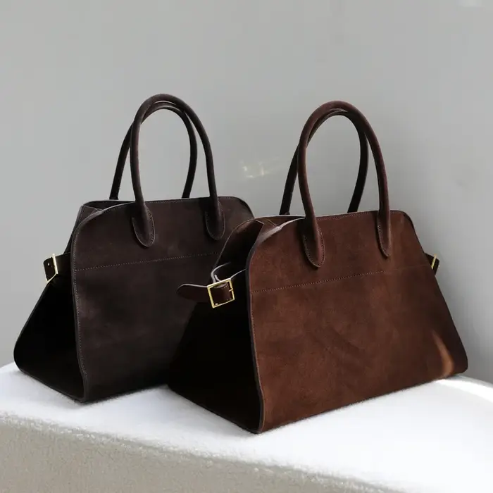 Sac fourre-tout de luxe pour femme en cuir véritable