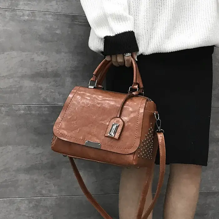Nouveau Sac à Main de Luxe Vintage de Créateur pour Femme 2026 – Sac Fourre-tout Messager Bandoulière en Cuir Souple de Marque