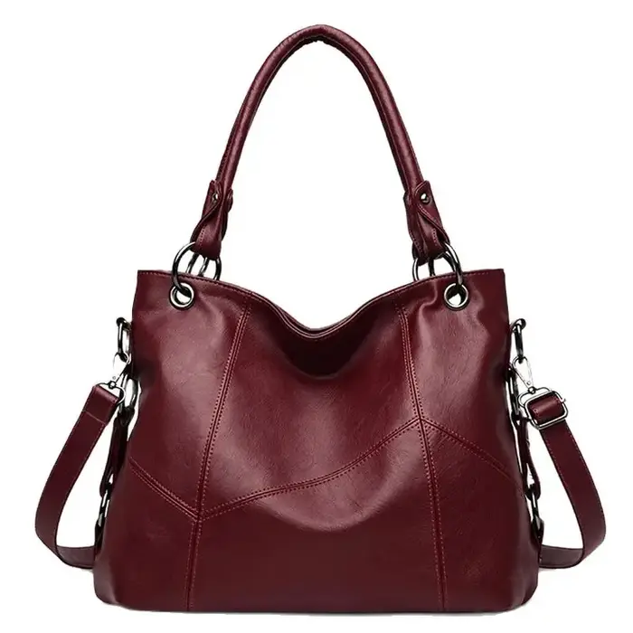 Sacs à main en cuir souple véritable pour femmes