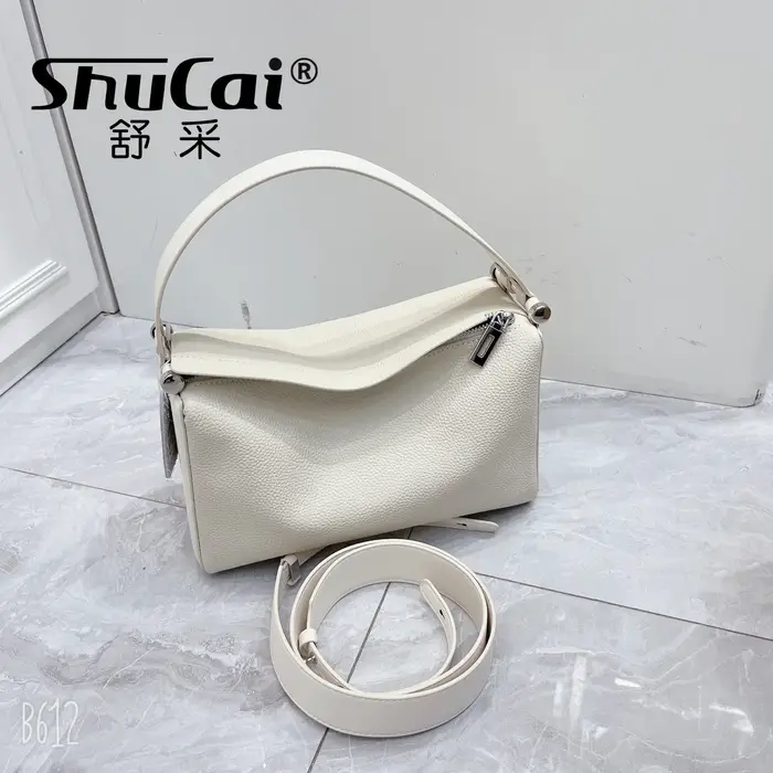 Sac à ati elles en cuir de vachette pour femme, cuir véritable, couche de tête, sac à bandoulière Bo