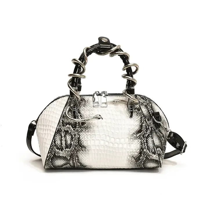 Sac de luxe femme sacs à poignée supérieure 2024 MOODS-Sac à bandoulière motif crocodile