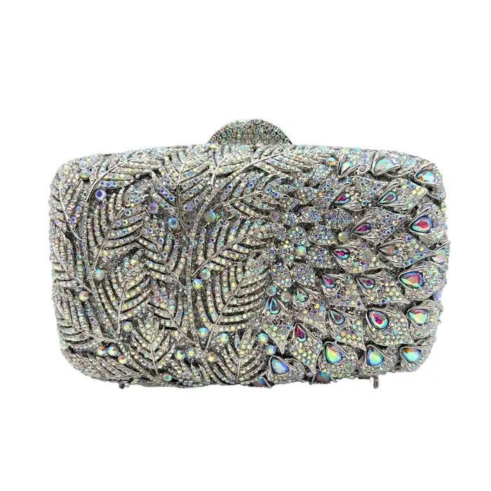 Sac à main en métal doré avec biscuits pour femme