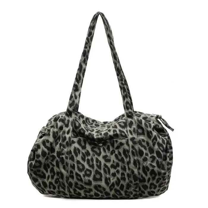 Sac fourre-tout grande capacité imprimé léopard pour femme