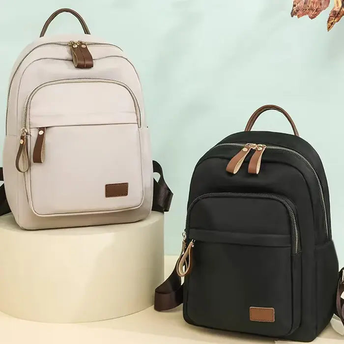 Sac à dos élégant bicolore pour femmes