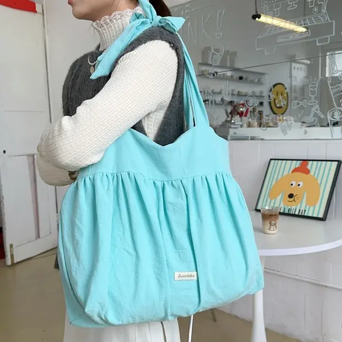 SOZAKKA paresseux lapin grande capacité sac fourre-tout ceinturé toile sac à bandoulière décontracté Sle sous les bras sac printemps été nouveau modèle sac à main