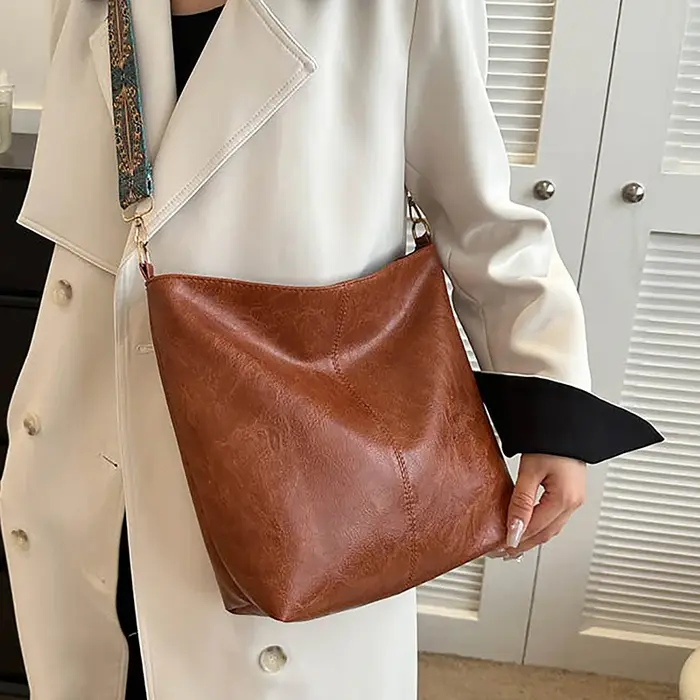 Sac à bandoulière en cuir PU pour femmes