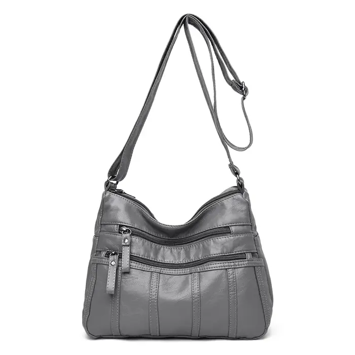 Sac bandoulière noir, sac de voyage avec bretelles réglables et compartiment zippé