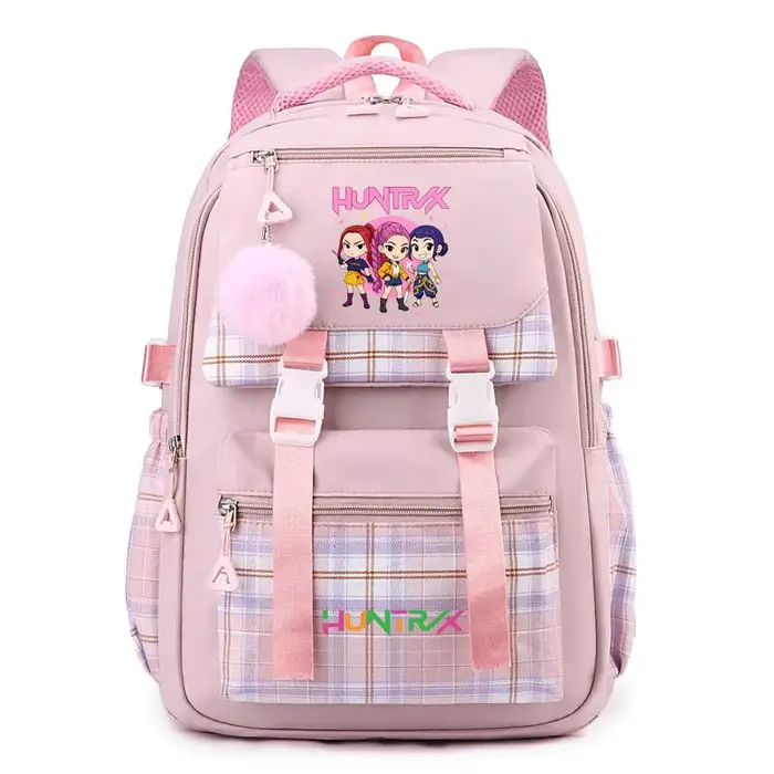 Sac à dos d'étudiant K-Pop Demon Hunters, cartable de grande capacité pour adolescents, sac à dos de
