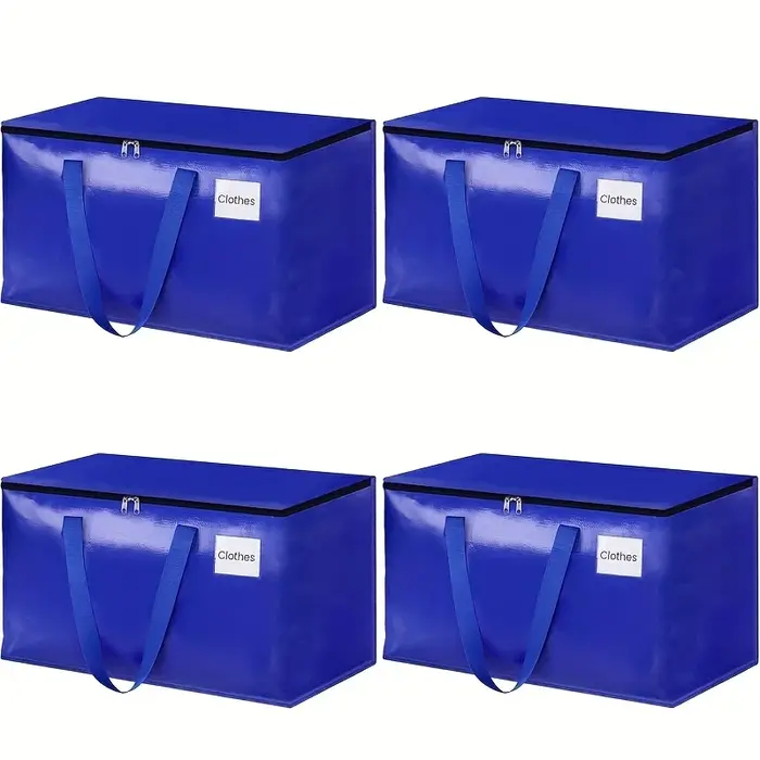 PGY 4/8 Pack xxl sacs mobiles avec sac de rangement à fermeture éclair et poignée de couvercle pour 