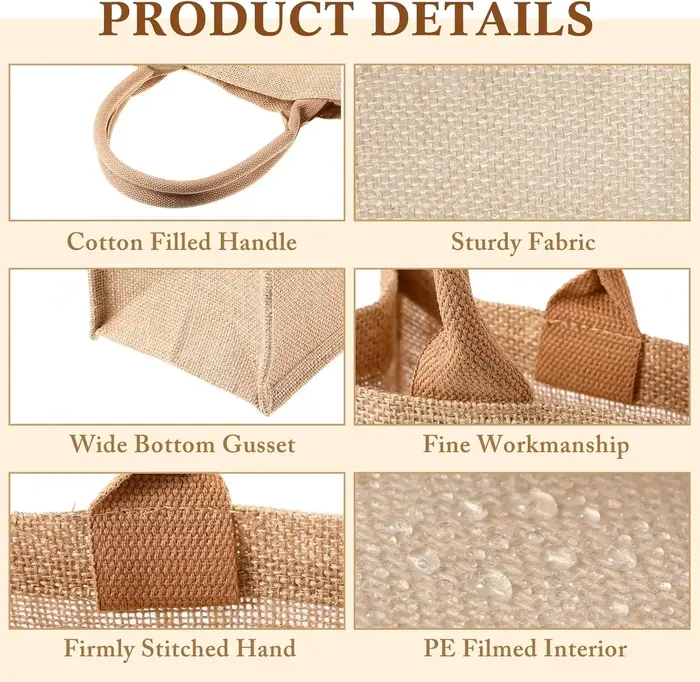 Sacs fourre-tout en toile de jute