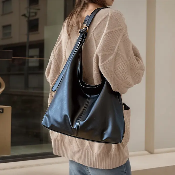 Nouveau sac fourre-tout Vintage grande capacité Simple sac à bandoulière pour femmes sac Hobo pour femme sac