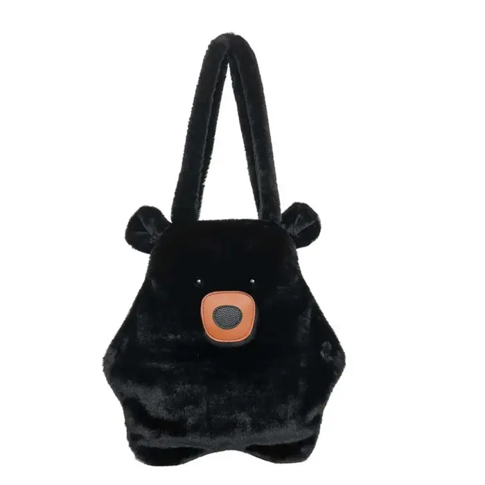 Sac à main Capybara doux et mignon en polyester couleur unie