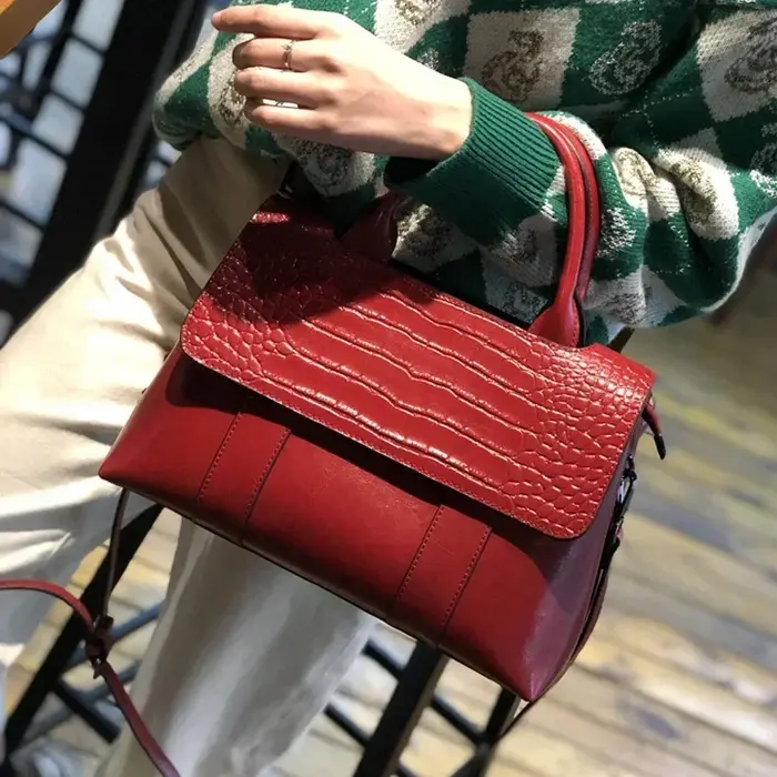 Sac à bandoulière en cuir véritable de vache pour femmes, sacs à bandoulière de luxe de styliste pou