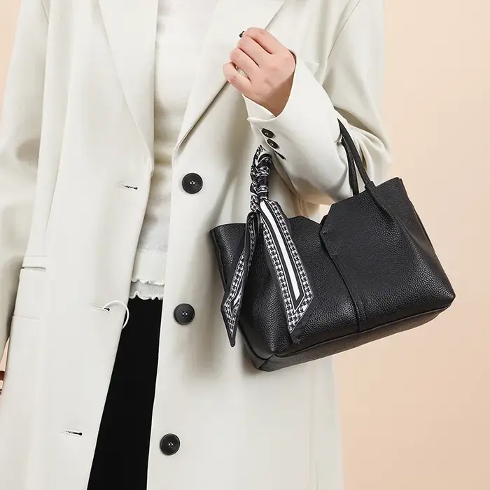 Sac fourre-tout en cuir de vachette véritable pour femme, sac messager, sac à bandoulière initié à l