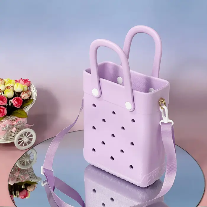 Sac à main en forme de trou pour femmes, 21cm x 16cm x 7.5cm, pour le rangement du Shopping, Mini sa