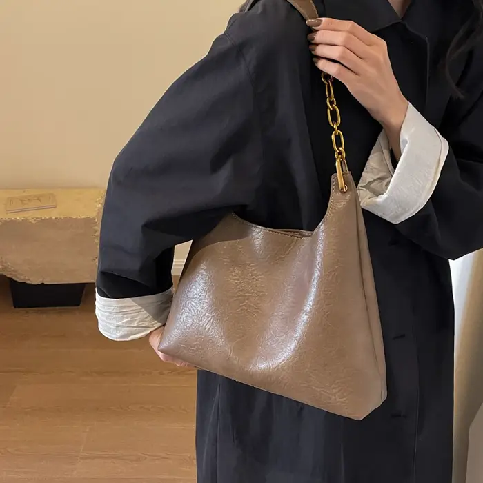 Noir 2 ensemble sac fourre-tout pour femmes haute capacité sac Composite Vintage en cuir Pu sac à main café trajet sous les bras sac à bandoulière kaki