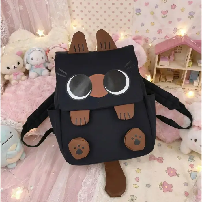 Mini sac à dos mignon pour chat, style urbain frais et simple, léger, pour voyages, sac à double ban