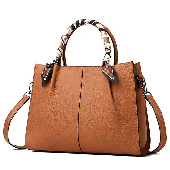 Sac à main pour femme, grand sac fourre-tout en cuir véritable
