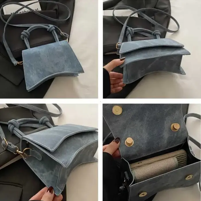 Sac à bandoulière rétro en cuir Pu pour femmes