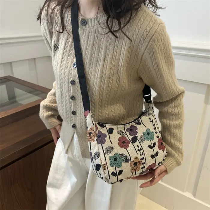 Sacs à bandoulière imprimés littéraires Vintage pour femmes