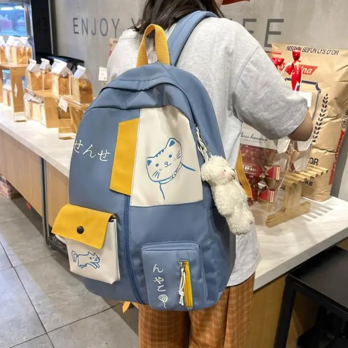 Sac à Dos de Voyage en Nylon Imperméable de Grande Capacité