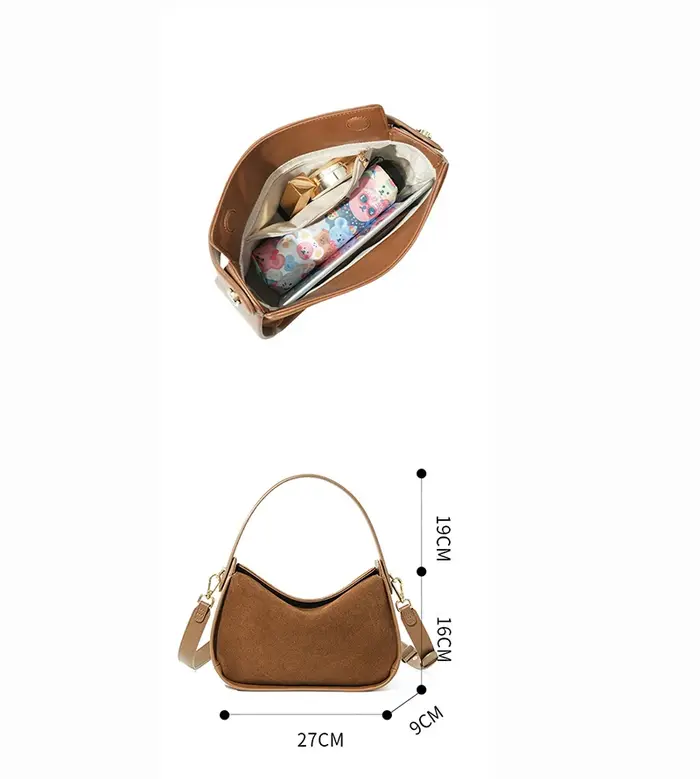 Sac à bandoulière en cuir suédé pour femmes, sac à bandoulière au Design Unique, sac à main pour le