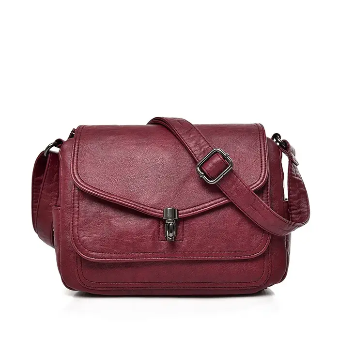 Sacs à Main en cuir PU pour femmes, sacoche souple et décontractée, Sac à bandoulière de bonne quali