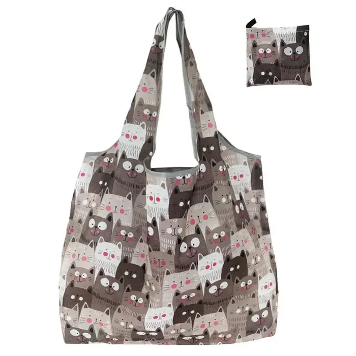 Sac de courses pliable et écologique imprimé à la mode