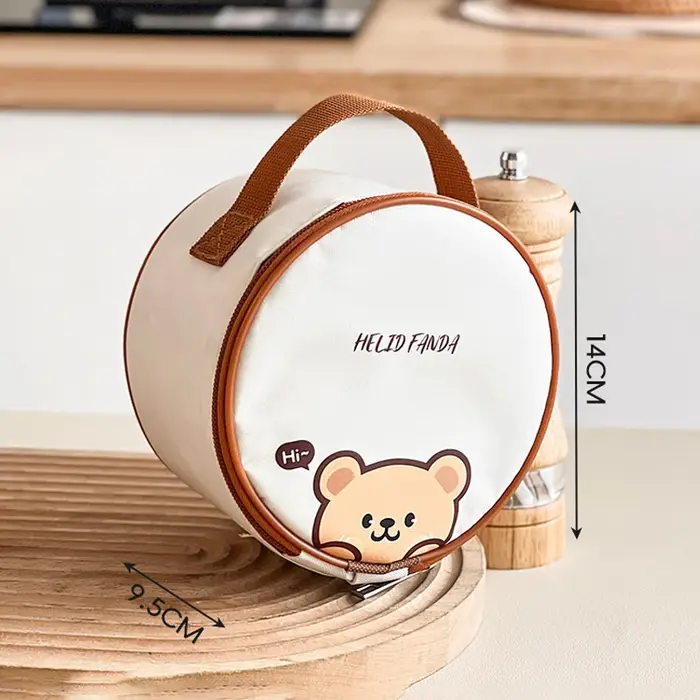 Sac à déjeuner isolé Capybara de dessin animé, sac de pique-nique isolé Portable, sac de boîte à déj