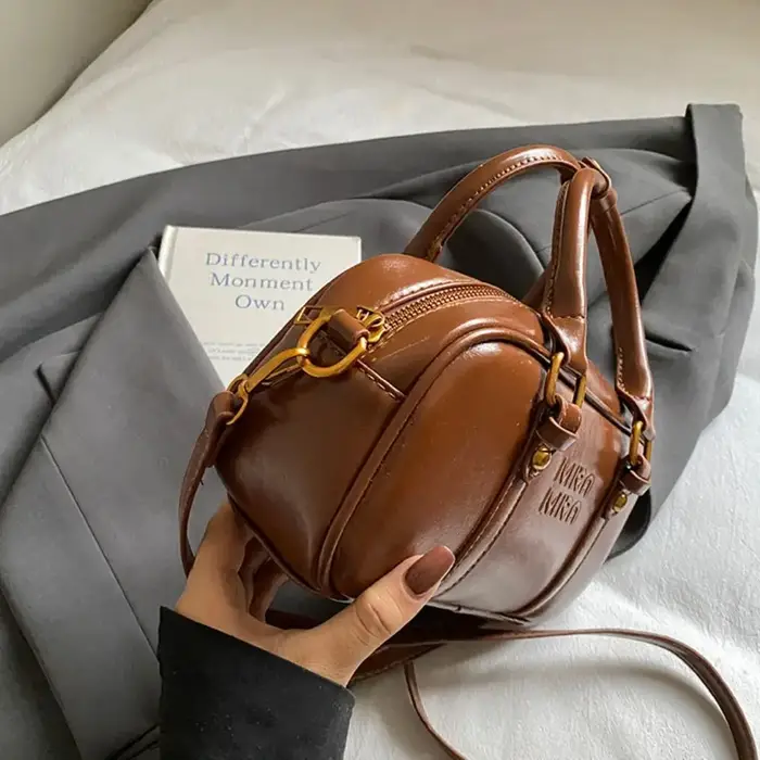 Sac bowling élégant en cuir PU