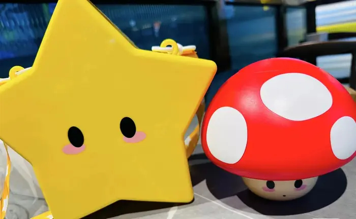 Sac bandoulière lumineux en forme de seau à popcorn