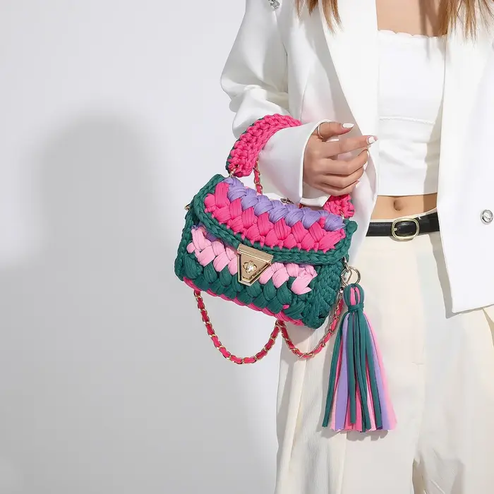 Sac à main tissé pour femmes