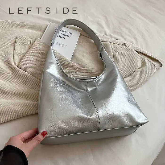 Leftside-Sac à main en cuir haute capacité pour femme