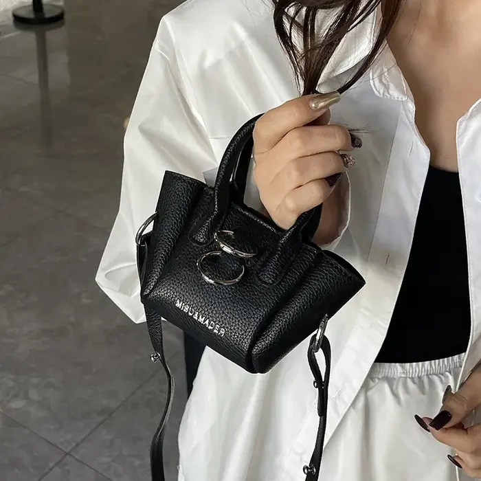 Super Mini Sac à bandoulière pour femmes mode rouge à lèvres pochette Sac seau Sac à Main porte-monnaie violet Pu cuir