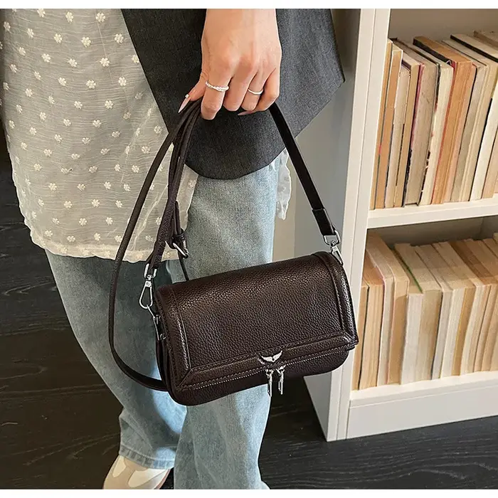 Sac de Luxe Unique et Abordable 2026 Nouveau, Sac à Bandoulière Texturé Chic et Minimaliste, Sac à M