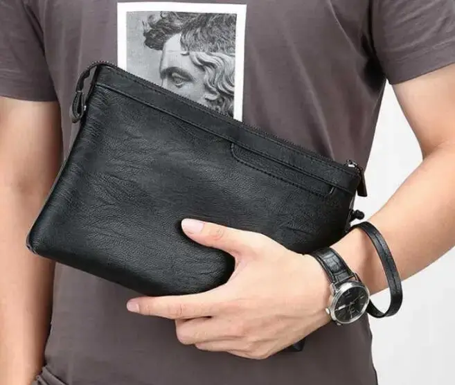 Pochette en PU pour hommes