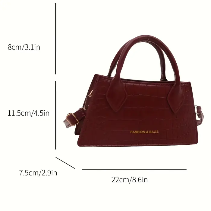 Petit sac élégant rouge bordeaux