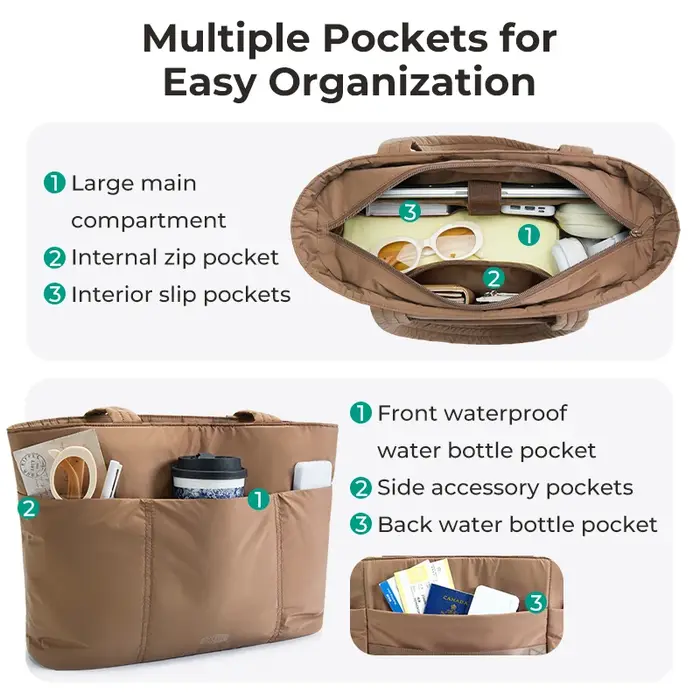 BAGSMART sac fourre-tout marque de luxe 2025 sacs originaux voyage femmes sac grande capacité école collège